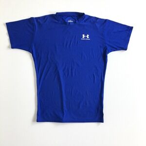 Under Armour Mens SZ XL Crew Neck Blue T Shirt Athletic Gym Training‎